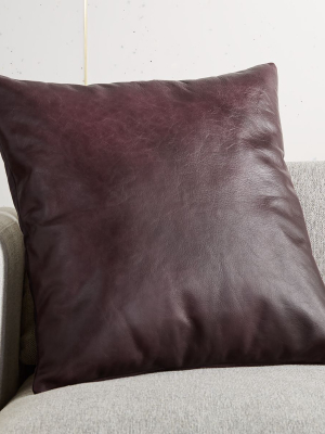 18" Winston Leather Wine Pillow