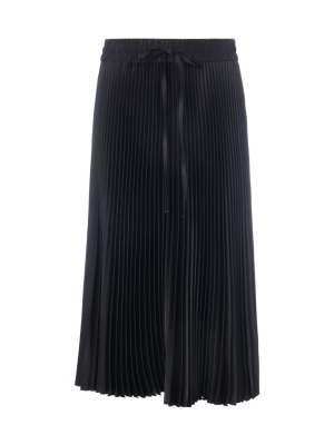 Redvalentino Fluid Pleated Midi Skirt