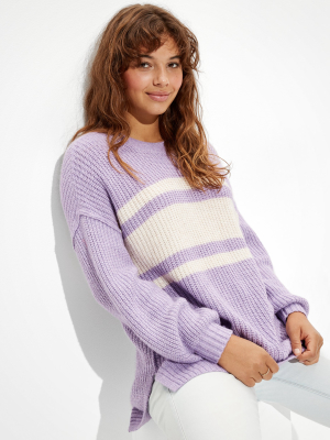 Ae Oversized Dreamspun Crew Neck Sweater