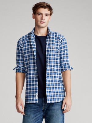 Classic Fit Plaid Oxford Shirt