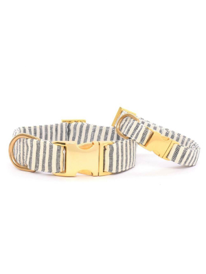 Charcoal Stripe Dog Collar