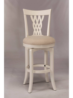 Embassy Swivel Counter Height Stool White - Hillsdale Furniture