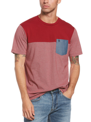 Feeder Stripe Colorblock Pocket Tee