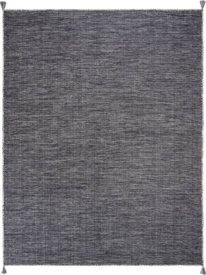 Montauk Washed Gray/black Area Rug