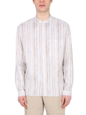 Z Zegna Striped Printed Shirt