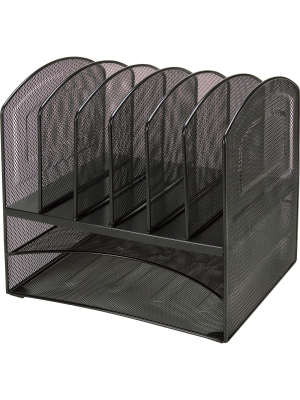 Lorell Organizer Hor/ver 13-1/2"x11-1/4"x13-1/8" Mesh/black 37523