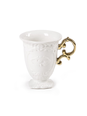 I-mug Porcelain Mug W/ Gold Handle