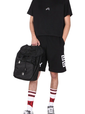 Givenchy 4g Logo Print Jersey Shorts