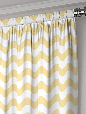 Wavy Chevron Room Darkening Curtain Panel - Eclipse My Scene