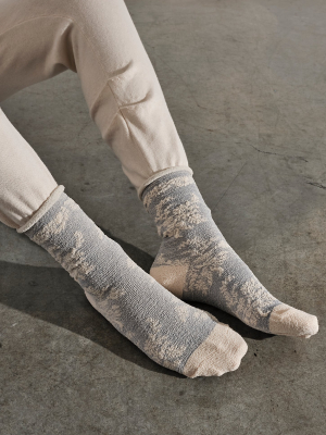 Toile De Jouy Cozy Crew Socks