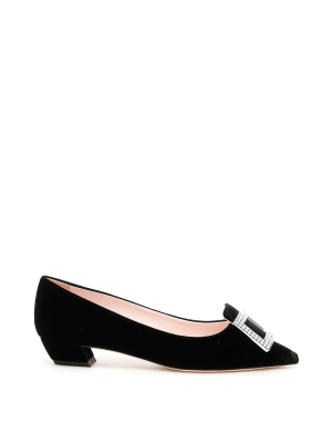 Roger Vivier Gommettine Buckle Ballerina Flats