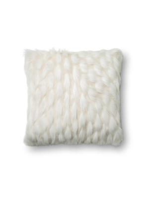 White Faux Fur Pillow