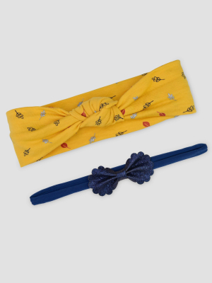 Baby Girls' 2pk Thanksgiving Headwrap - Just One You® Made By Carter's Yellow