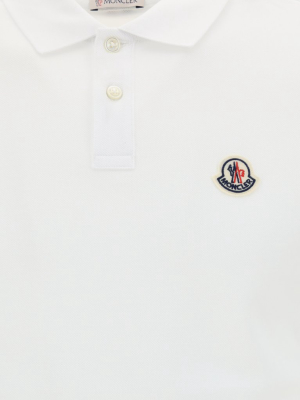 Moncler Logo Embroidered Polo Shirt