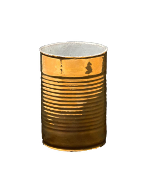 Conserve Mini Tall Vase (gold Exterior)