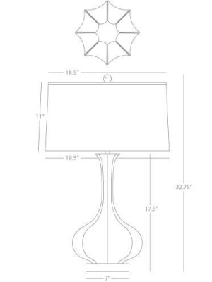 Pike Table Lamp In Various Finishes