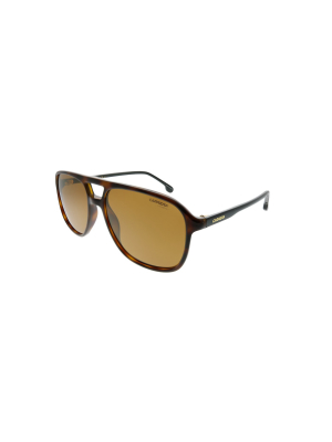 Carrera 173/s 086 K1 Unisex Aviator Sunglasses Dkhavana 56mm