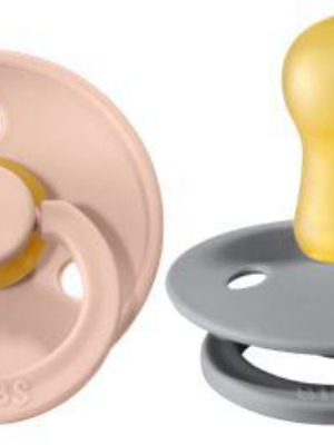 Bibs Pacifier 2 Pack: Blush + Cloud