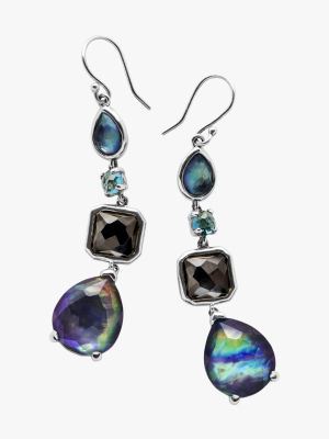 Rock Candy 4-stone Eclipse Drop Earrings