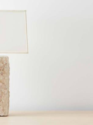 White Quartz Crystal Table Lamp
