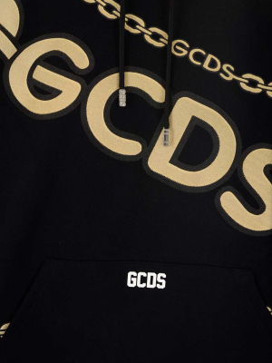 Gcds Chain-link Printed Drawstring Hoodie