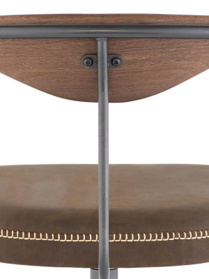 Akron Bar Stool - Jin Green Leather