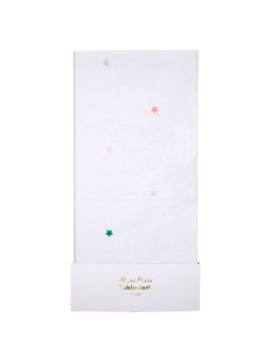 Rainbow Star Paper Tablecloth