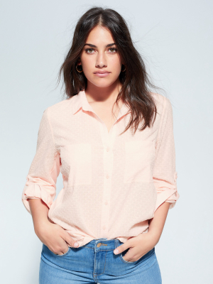 Pockets Swiss Tulle Shirt