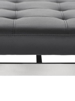 Nuevo Louve Occasional Bench - Black