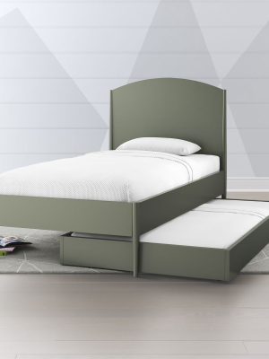 Hampshire Olive Green Trundle Bed