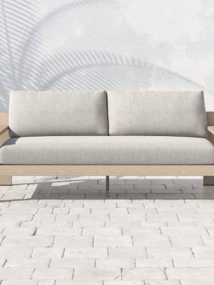 Monterey 74" Outdoor Sofa, Stone Grey