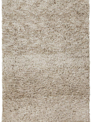 Feizy Stoneleigh Stonewashed Mélange Shag Area Rug - Available In 6 Sizes - Latte Tan