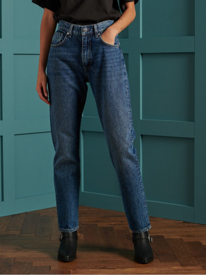 High Rise Straight Jeans