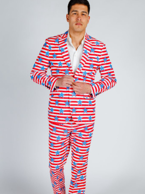 The Nautical Lad | Usa Big Knit Printed Party Suit