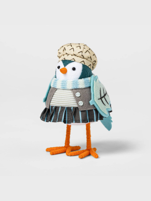 Harvest Bird Decorative Figurine - Blue - Spritz™