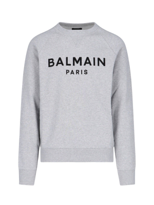 Balmain Logo Print Sweatshirt