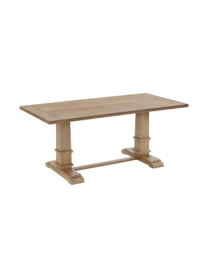 Joanna Rectangle Dining Table Rustic Brown - Crosley