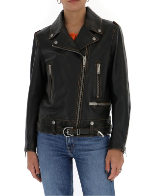 Golden Goose Deluxe Brand Leather Biker Jacket