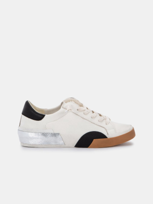 Zina Sneakers White Black Leather