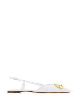 Valentino Vlogo Slingback Ballet Flats