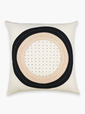 Anchal® Organic Cotton Eclipse Dot Throw Pillow