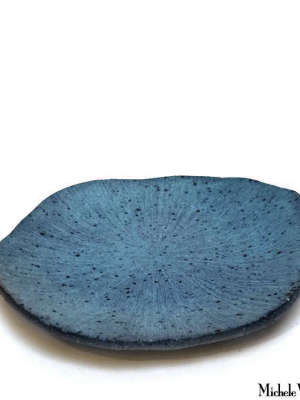 Tiny Teal Blue Dish