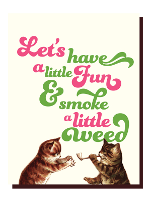 Fun Cats Weed Card