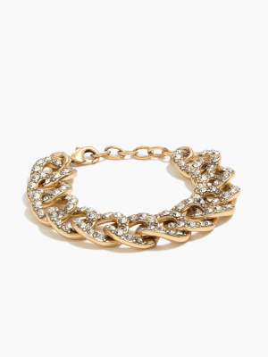 Pavé Crystal Link Bracelet