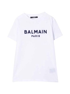 Balmain Kids Logo Print T-shirt