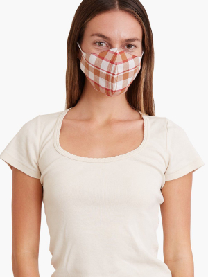 Light Plaid Face Mask (three-pack)