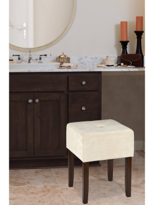 Bellamy Backless 18" Vanity Stool - Brown - Hillsdale Furniture