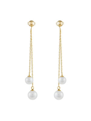 Effy 14k Yellow Gold Cultured Fresh Water Pearl Earrings