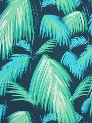 Tropicana Wallpaper In Petrol And Emerald By Matthew Williamson For Osborne & Little