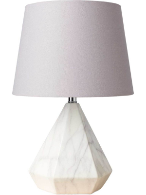 Presley Table Lamp Light Gray/white